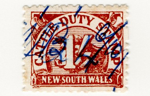 (I.B) Australia - NSW Revenue : Cattle Duty 1/-