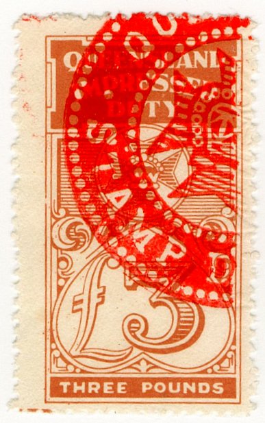 (I.B) Australia - Queensland Revenue : Impressed Duty &Acirc;&pound;3