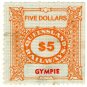 (I.B) Australia - Queensland Railways : Parcel $5 (Gympie)