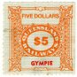 (I.B) Australia - Queensland Railways : Parcel $5 (Gympie)
