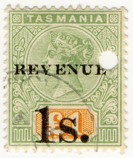 (I.B) Australia - Tasmania Revenue : Stamp Duty 1/- on &Acirc;&pound;1 OP