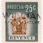 (I.B) Rhodesia Revenue : Duty Stamp 25c