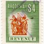 (I.B) Rhodesia Revenue : Duty Stamp $4