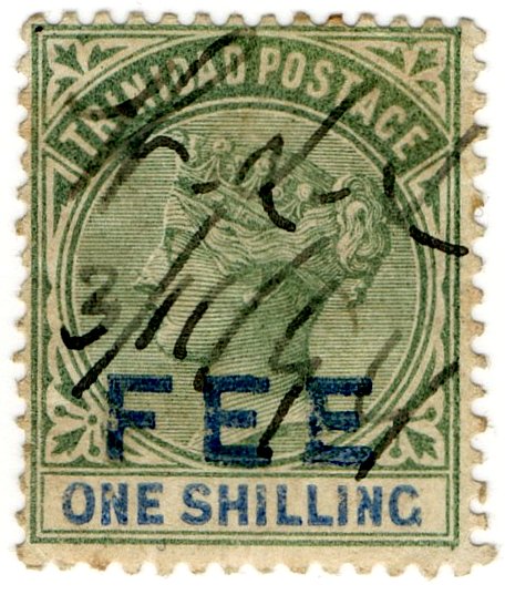 (I.B) Trinidad & Tobago Revenue : Fee Stamp 1/-