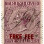 (I.B) Trinidad & Tobago Revenue : Free Fee Stamp 5/-