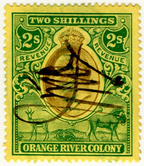 (I.B) Orange River Colony Revenue : Duty 2/-