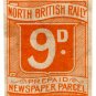 (I.B) North British Railway : Newspaper Parcel 9d