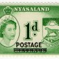 (I.B) Nyasaland Revenue : Duty 1d (postal overprint)