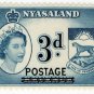 (I.B) Nyasaland Revenue : Duty 3d (postal overprint)