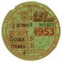 (I.B) GB Revenue : Car Tax Disc (Morris Goods 1953)