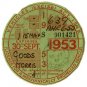 (I.B) GB Revenue : Car Tax Disc (Morris Goods 1953)