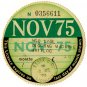 (I.B) GB Revenue : Car Tax Disc (Whitloc Digger 1975)