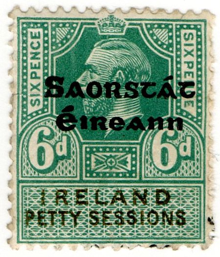 (I.B) George V Revenue : Ireland Petty Sessions 6d OP