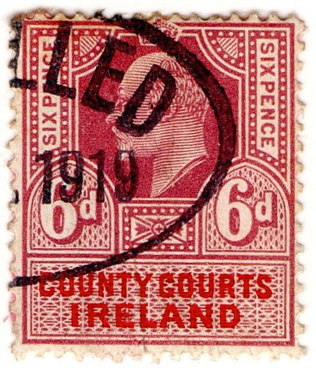 (I.B) Edward VII Revenue : County Courts Ireland 6d