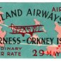 (I.B) Cinderella Collection : Highland Airways - 1st Airmail (Orkney 1934)