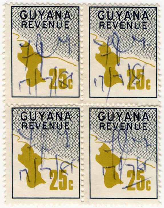 (I.B) British Guiana Revenue : Guyana Duty $1