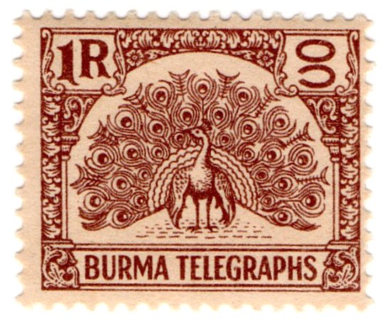 (I.B) Burma Telegraphs : 1R (1946)