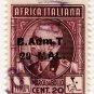 (I.B) BOIC (Tripolitania) Revenue : Duty 20Mal on 20c OP