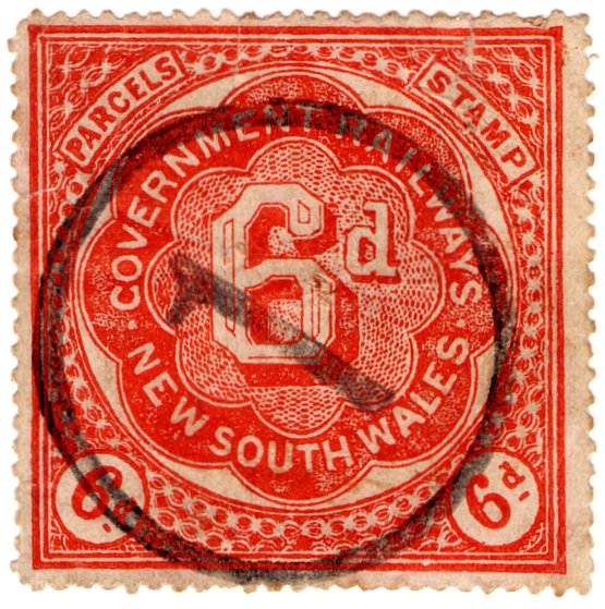 (I.B) Australia - NSW Railways Parcel 6d
