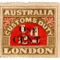(I.B) Australia Revenue : Customs Duty 1c on &Acirc;&frac12;d OP