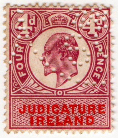 (I.B) Edward VII Revenue : Judicature Ireland 4d