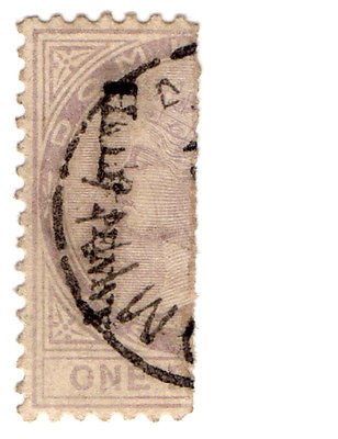 (I.B) Dominica Postal : &Acirc;&frac12;d on 1d Bisect (1883)