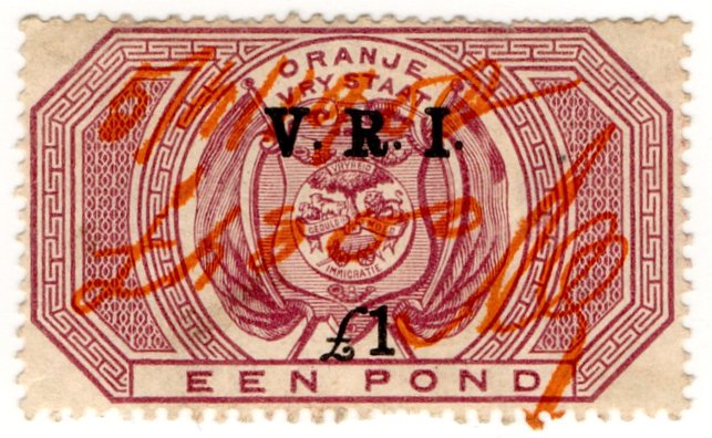 (I.B) Orange Free State Revenue : Duty &Acirc;&pound;1 (VRI)