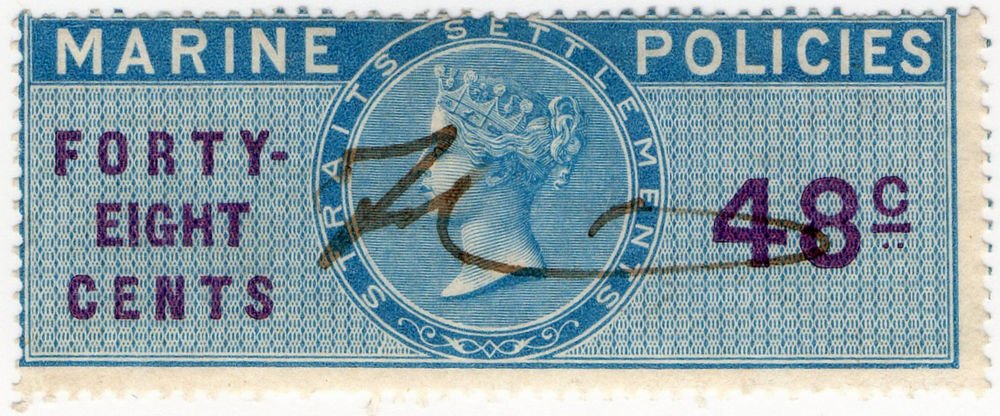 (I.B) Straits Settlements Revenue : Marine Policies 48c