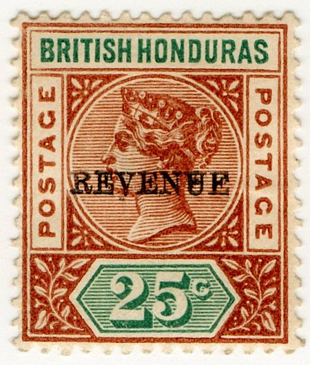 (I.B) British Honduras Revenue : Duty 25c