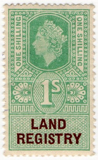 (I.B) Elizabeth II Revenue : Land Registry 1/-