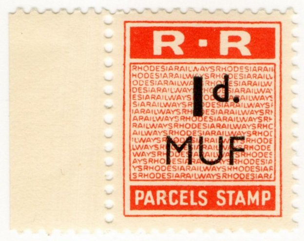 (I.B) Rhodesia Railways : Parcels Stamp 1d