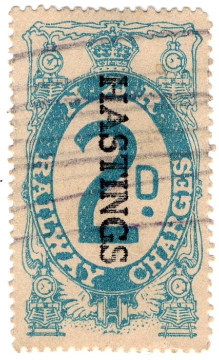 (I.B) New Zealand Railways : Railway Charges 2d (Hastings)