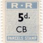 (I.B) Rhodesia Railways : Parcels Stamp 5d