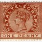 (I.B) Natal Telegraphs : 1d Red-Brown