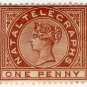 (I.B) Natal Telegraphs : 1d Red-Brown