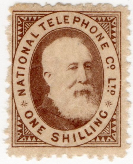 (I.B) National Telephone Company : 1/- Brown