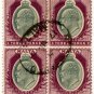 (I.B) Malta Postal : Edward VII Definitve 3d (block)
