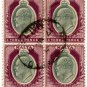 (I.B) Malta Postal : Edward VII Definitve 3d (block)