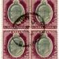 (I.B) Malta Postal : Edward VII Definitve 3d (block)