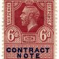 (I.B) George V Revenue : Contract Note 6d