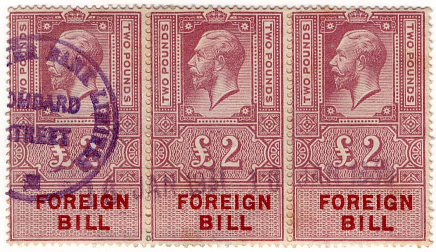 (I.B) George V Revenue : Foreign Bill &Acirc;&pound;2