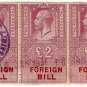 (I.B) George V Revenue : Foreign Bill £2