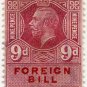 (I.B) George V Revenue : Foreign Bill 9d
