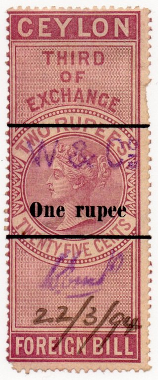 (I.B) Ceylon Revenue : Foreign Bill 1R OP