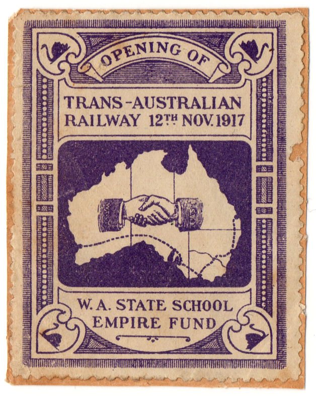 (I.B) Australia Cinderella : Trans-Australian Railway 1917