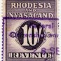 (I.B) Rhodesia & Nyasaland Revenue : Duty 10/-