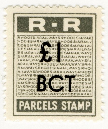 (I.B) Rhodesia Railways : Parcels Stamp &Acirc;&pound;1