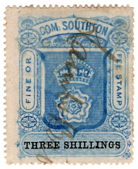 (I.B) Southampton Revenue : County Court Fees 3/-