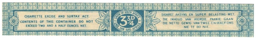 (I.B) South Africa Revenue : Cigarette Duty 3&Acirc;&frac34;d