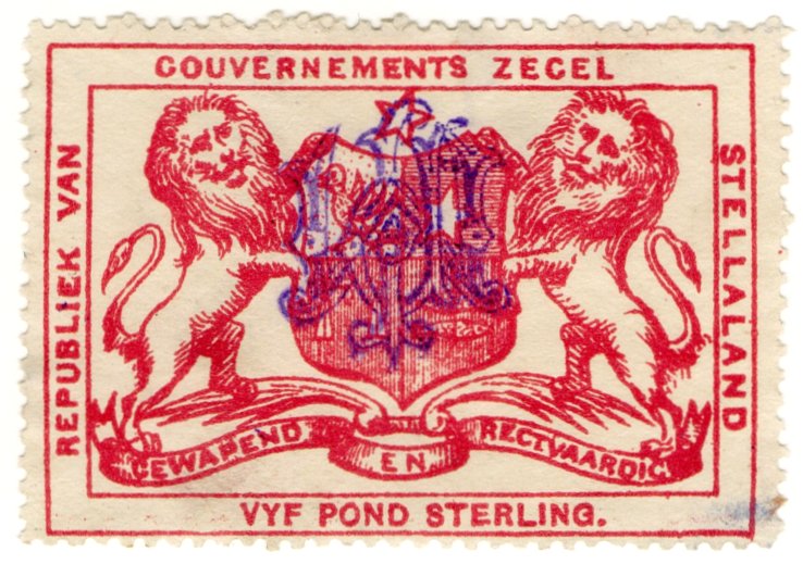 (I.B) Stellaland Revenue : Duty Stamp &Acirc;&pound;5